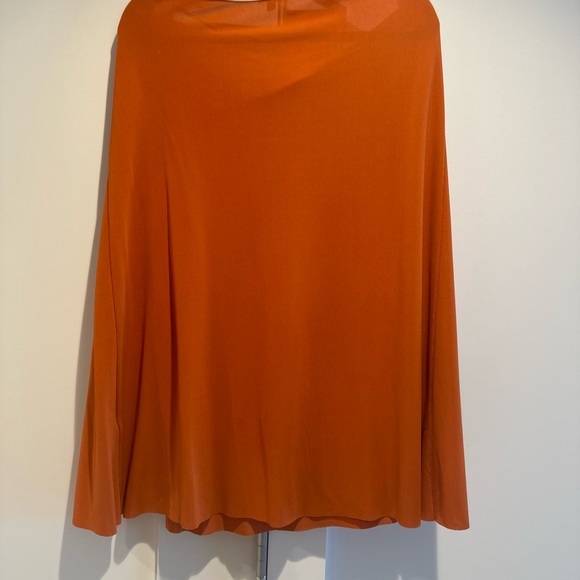 Burnt Orange Skirt with Draping - Picture 6 of 6